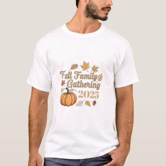 Personalized Fall Family Gathering 2025 T-shirt Tシャツ