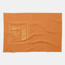 Personalized Fall Family Pumpkin Spice キッチンタオル