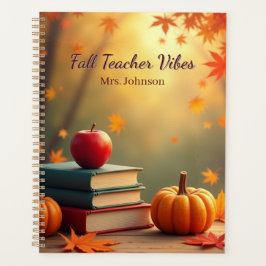 Personalized Fall Teacher Vibes  プランナー手帳