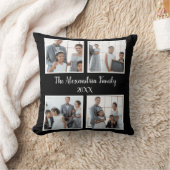 Personalized family 4 photo collage template クッション (ブランケット)