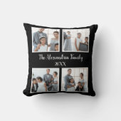 Personalized family 4 photo collage template クッション (正面)