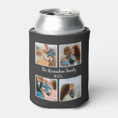 Personalized family 4 photo collage template 缶クーラー (缶正面)