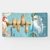 Personalized Family 4Ports Sign Cruise Door Banner 横断幕 (横)