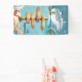 Personalized Family 4Ports Sign Cruise Door Banner 横断幕 (インサイチュ)