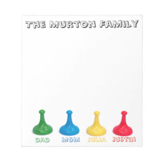 Personalized Family Board Game Lover ノートパッド