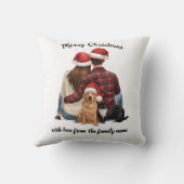 Personalized Family Christmas 2025 クッション (裏面)