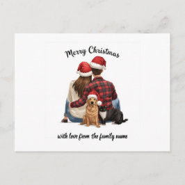 Personalized Family Christmas 2025 シーズンポストカード