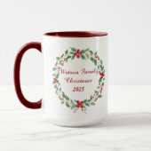 Personalized Family Christmas Mug | Custom Name Ho マグカップ (左)