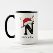 Personalized Family Christmas Mug for Coworkers マグカップ (左)