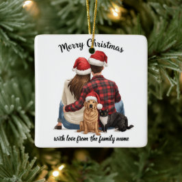 Personalized Family Christmas Ornament 2025 セラミックオーナメント