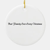 Personalized Family Christmas Ornament Custom セラミックオーナメント (裏面)