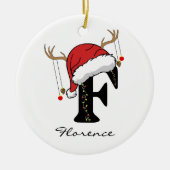 Personalized Family Christmas Ornament for Friends セラミックオーナメント (正面)
