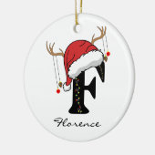 Personalized Family Christmas Ornament for Friends セラミックオーナメント (左)
