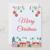 Personalized Family Christmas Photo Card セーブザデート (裏面)