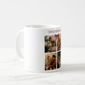 Personalized Family Christmas Photo Collage Mug  コーヒーマグカップ (正面左)