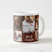 Personalized Family Christmas Photo Mug ジャンボコーヒーマグカップ (正面右)