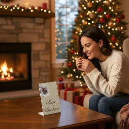 “Personalized Family Christmas Photo Stand” 台座サイン
