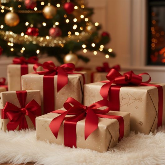 “Personalized Family Christmas Photo Wrapping Pape ラッピングペーパー