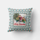 Personalized Family Christmas Stylish Photo クッション (裏面)