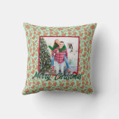 Personalized Family Christmas Stylish Photo クッション (裏面)