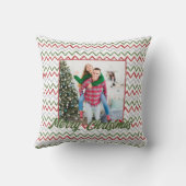 Personalized Family Christmas Stylish Photo クッション (裏面)