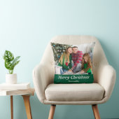 Personalized Family Christmas Stylish Photo クッション (椅子)