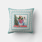 Personalized Family Christmas Stylish Photo クッション (裏面)