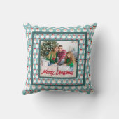 Personalized Family Christmas Stylish Photo クッション (裏面)