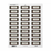 Personalized Family Christmas Tartan Return Addres ラベル (フルシート)