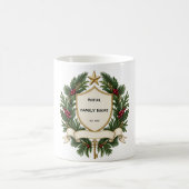 Personalized Family Crest Christmas Mug コーヒーマグカップ (中央)