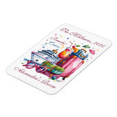 Personalized Family Cruise Name Year マグネット (左側)