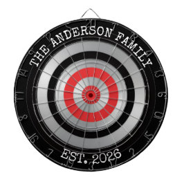 Personalized Family Dartboard Wall Art Sign ダーツボード