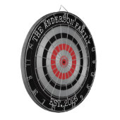 Personalized Family Dartboard Wall Art Sign ダーツボード (正面左)