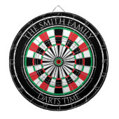 Personalized Family Dartboard with Custom Name ダーツボード (正面)