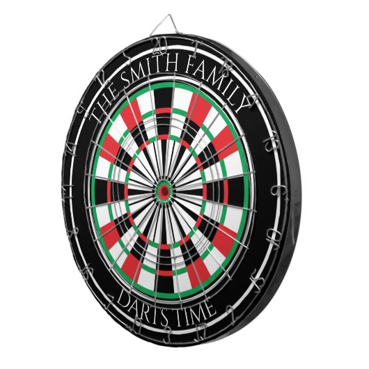 Personalized Family Dartboard with Custom Name ダーツボード (正面右)