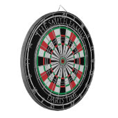 Personalized Family Dartboard with Custom Name  ダーツボード (正面左)