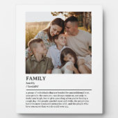 Personalized Family Definition Quote Wall Art フォトプラーク (正面)