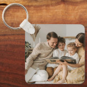 Personalized Family Double Sided Two Photo  キーホルダー (正面)