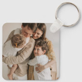 Personalized Family Double Sided Two Photo  キーホルダー (裏面)