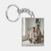 Personalized Family Double Sided Two Photo Keychai キーホルダー (正面左)