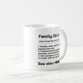 Personalized Family Driver | Funny Daily Driving コーヒーマグカップ (正面右)