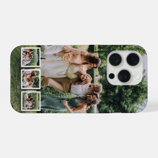 Personalized Family & Friends 4 Photo  iPhoneケース (裏面横)
