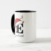 Personalized Family Holiday Mug for Couples or Her マグカップ (正面左)