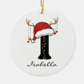 Personalized Family Monogram Ornament for Friends セラミックオーナメント (正面)