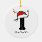 Personalized Family Monogram Ornament for Friends セラミックオーナメント (裏面)