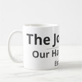 Personalized Family Mug – Custom Family Name & Yea コーヒーマグカップ (左)