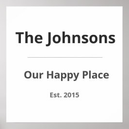 Personalized Family Mug – Custom Family Name & Yea ポスター