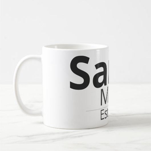 Personalized Family Mug – Custom Name & Role Gift コーヒーマグカップ (左)