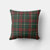 Personalized Family Name Christmas Tartan Throw Pi クッション (裏面)