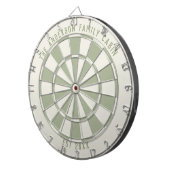 Personalized Family Name Custom Sage Game Room  ダーツボード (正面右)